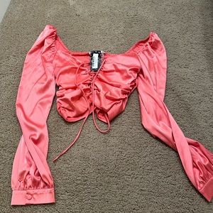 Pink long sleeve top